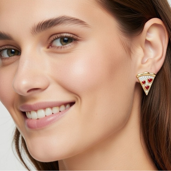 kate spade Jewelry - Kate Spade Pizza 🍕 Earrings 🆕